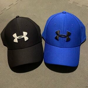Under Armour Stretch Fitted Hat Mens M/L (2 hats)